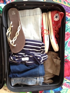 My suitcase for Orange County